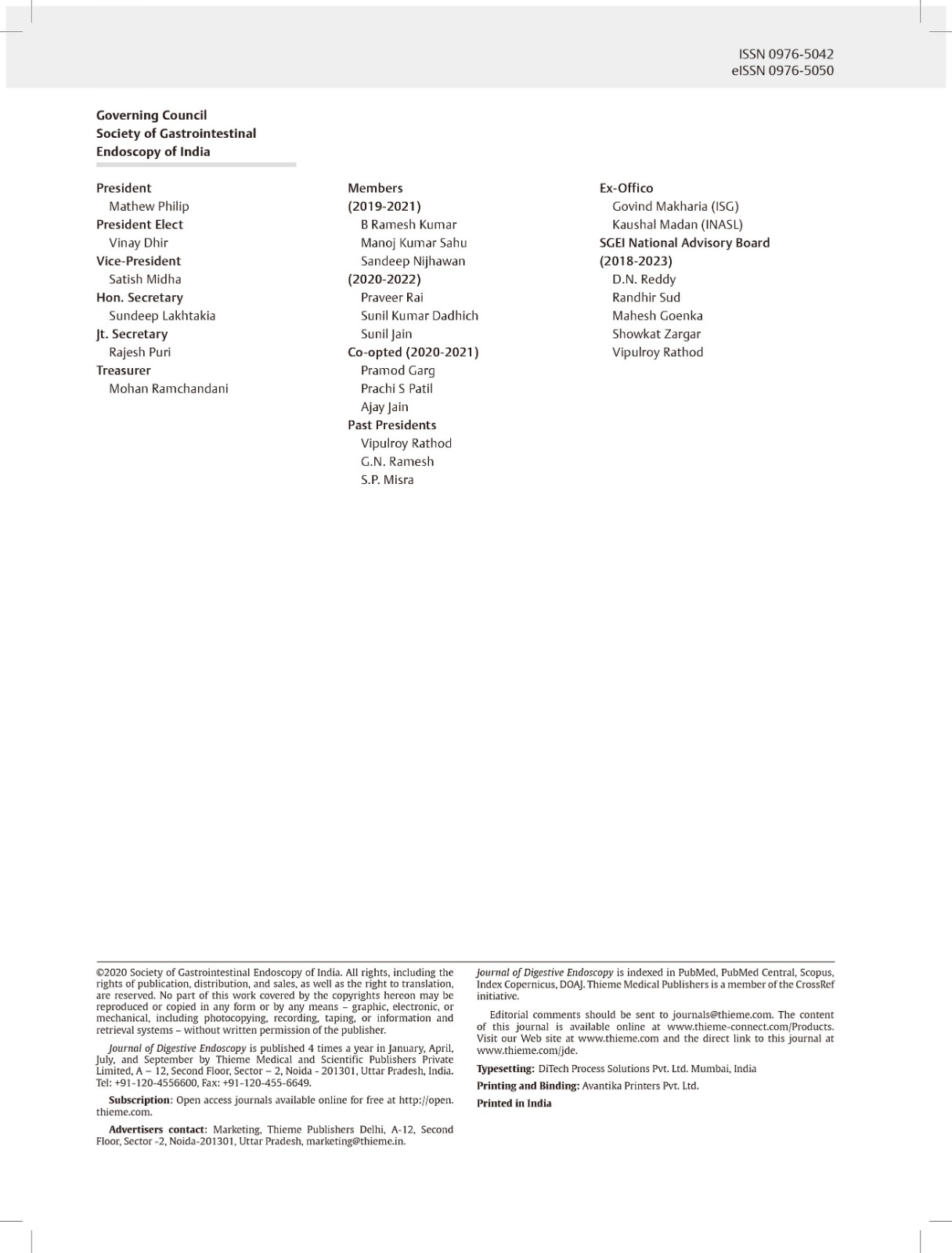 Journal of Digestive Endoscopy Thieme Publisher China