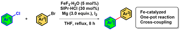 One-Pot Iron-Catalyzed Cross-Coupling Reactions.gif